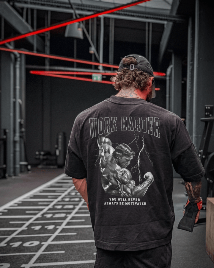 Work harder (Backprint) Oversize Blast