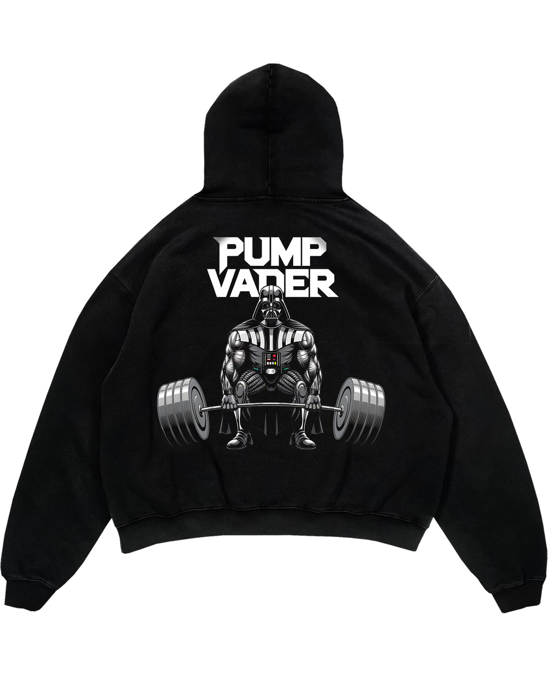 Felpa con cappuccio oversize Pump Vader (stampa sul retro).