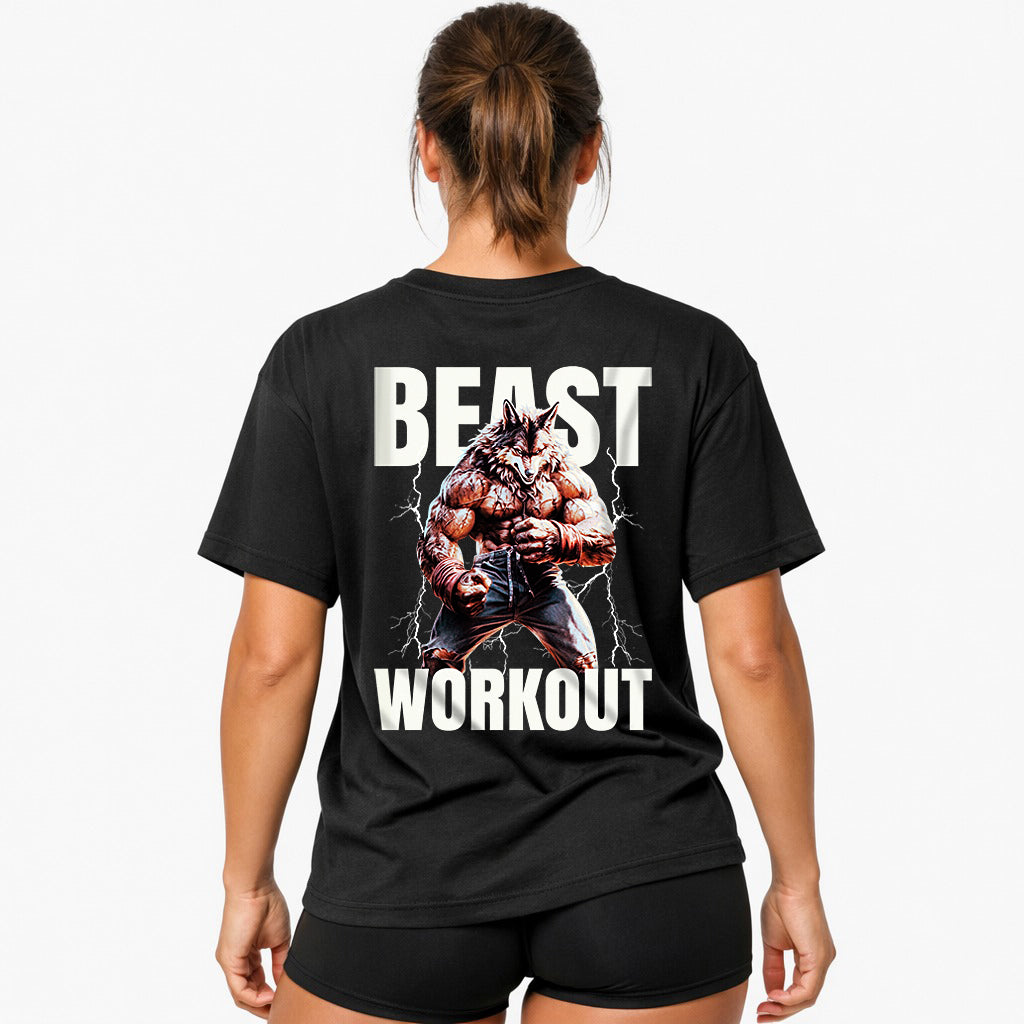 Beast Workout (Backprint) Oversized Shirt