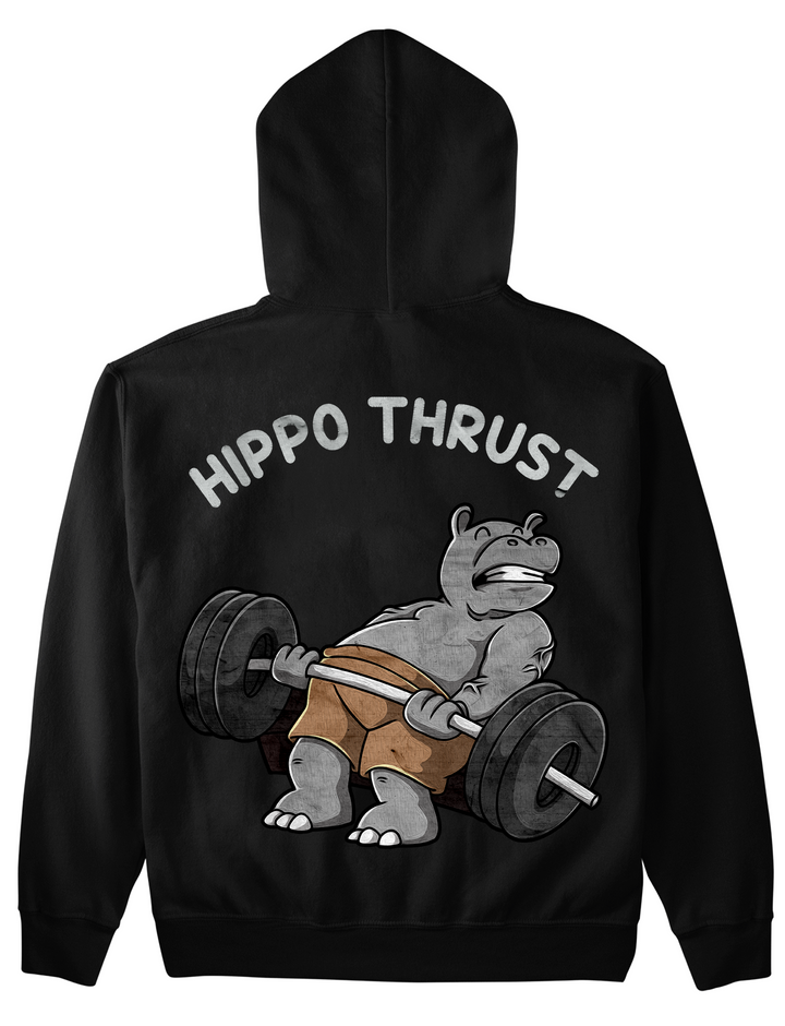 Hippo Thrust (Backprint) Hoodie