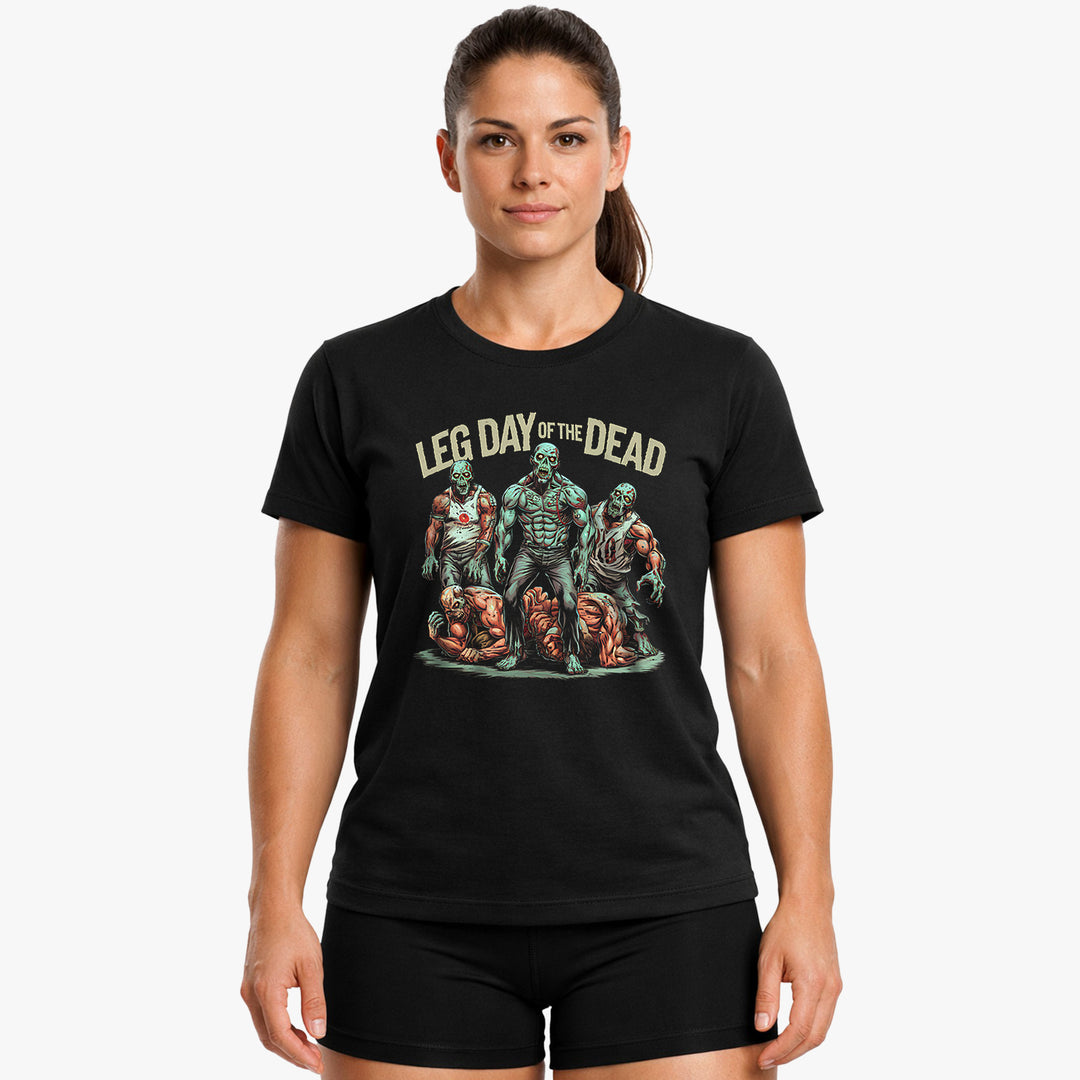 Camisa del día de los muertos de la pierna.