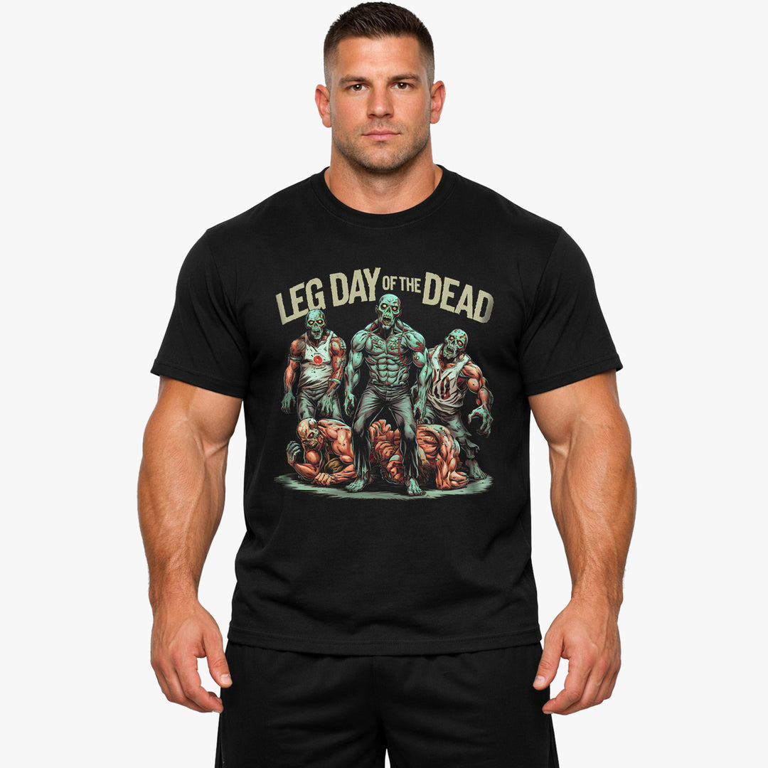 Camisa del día de los muertos de la pierna.