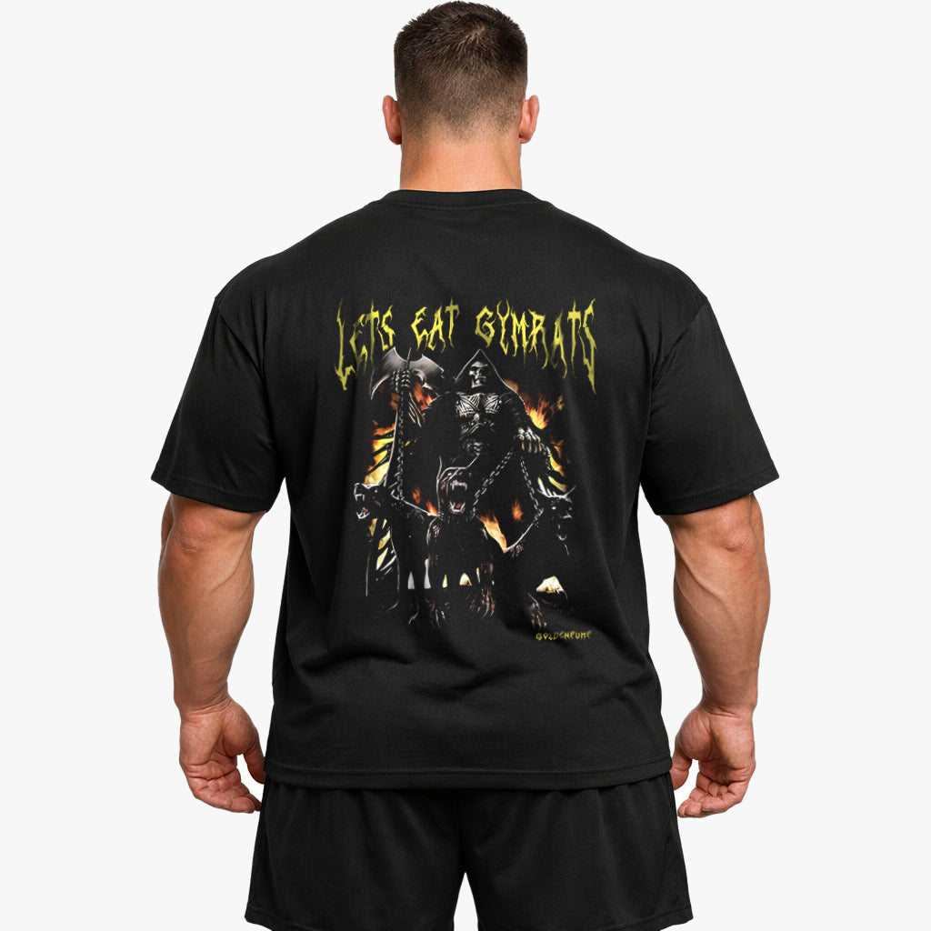 Lets eat gymrats Oversized (Backprint) Shirt