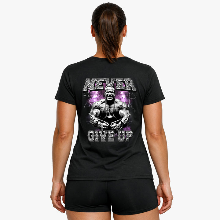 Never give up (Backprint) Shirt