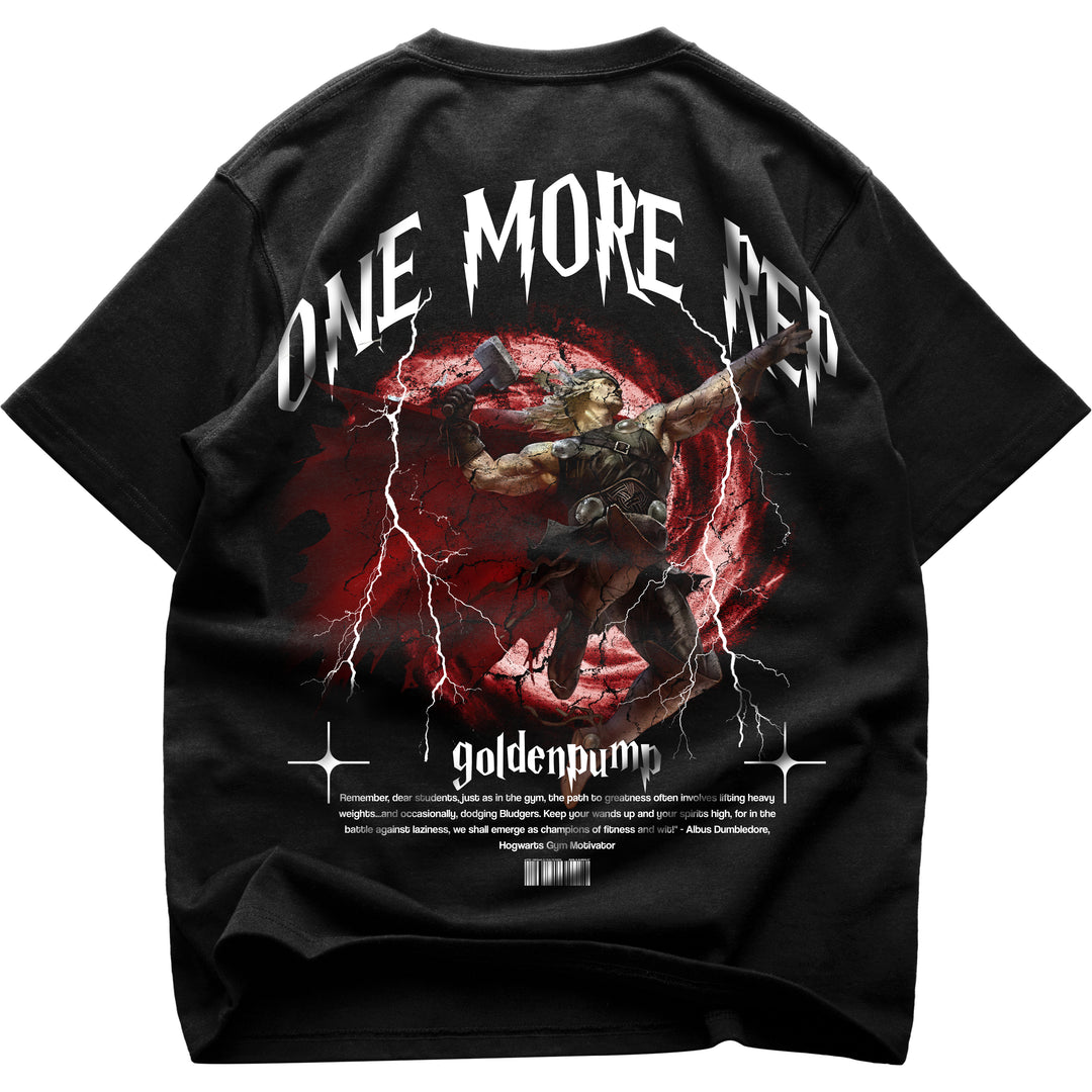 One more rep Oversized (Backprint) Shirt