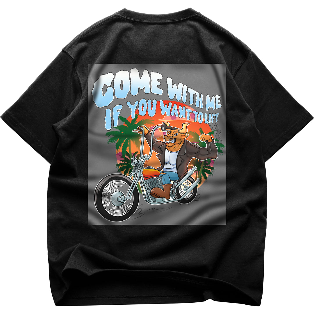 Come with me Oversized (Backprint) Shirt