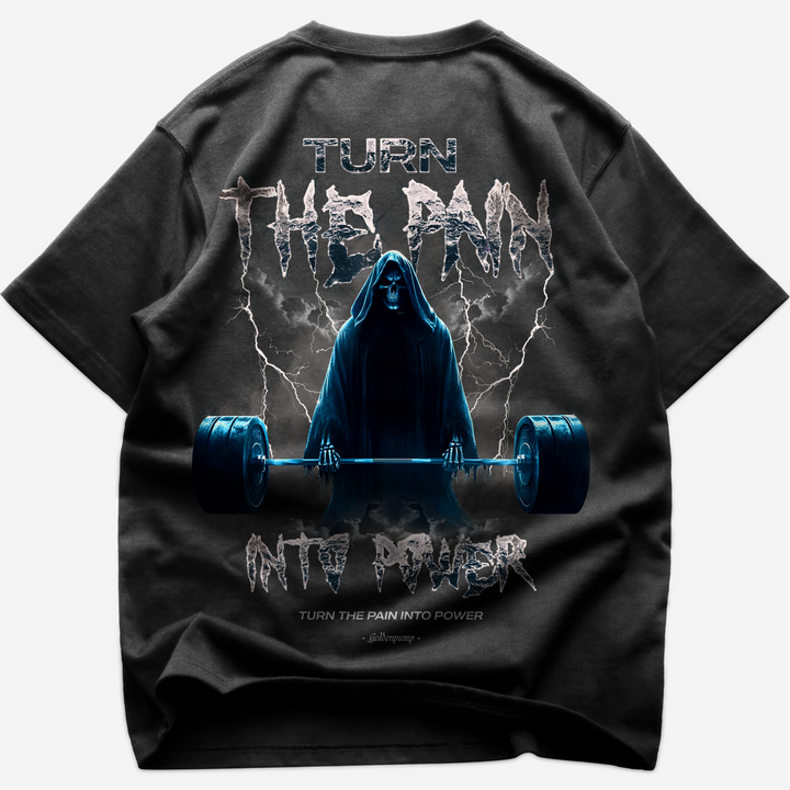 Turn the pain (backprint) Oversized Shirt