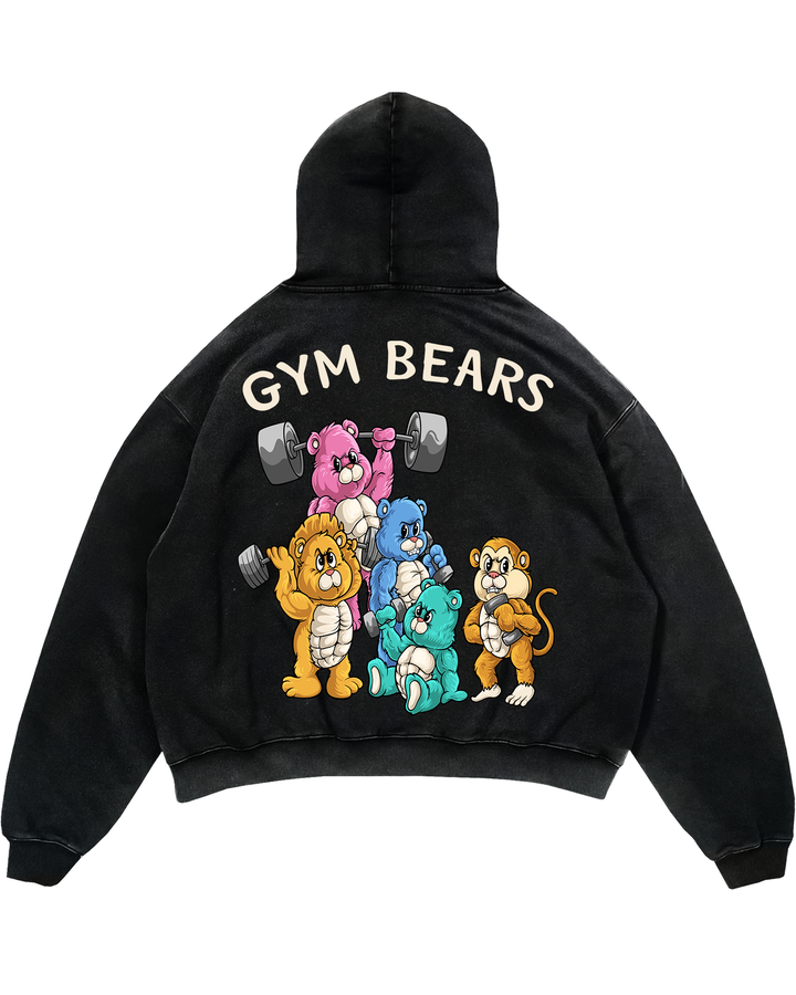 Gym Bears (Backprint) Oversized Hoodie